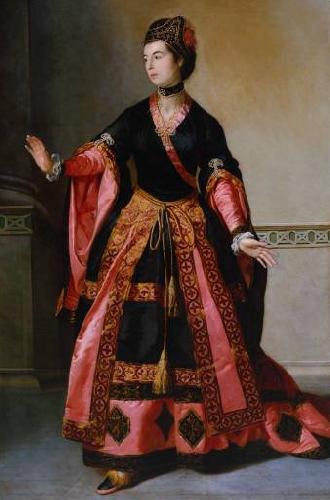Tilly Kettle Portrait of Mrs Yates as Mandane in `The Orphan of China oil painting picture